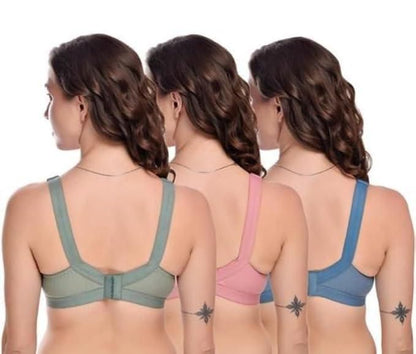 Full Coverage Non Padded Bra Pack of 3